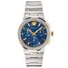 VEZ900221 Blue 43 Mm Greca Logo Men's Watch