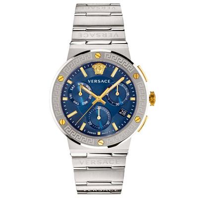 VEZ900221 Синие 43 мм Greca Logo Мужские часы