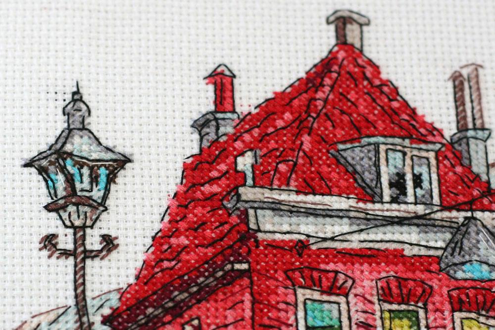 Cross Stitch Kit Abris Art Colored Town