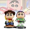 Cowboy Dicky New Crayon Shin-chan Gk Model Hand-made Decoration Pvc Material 15cm