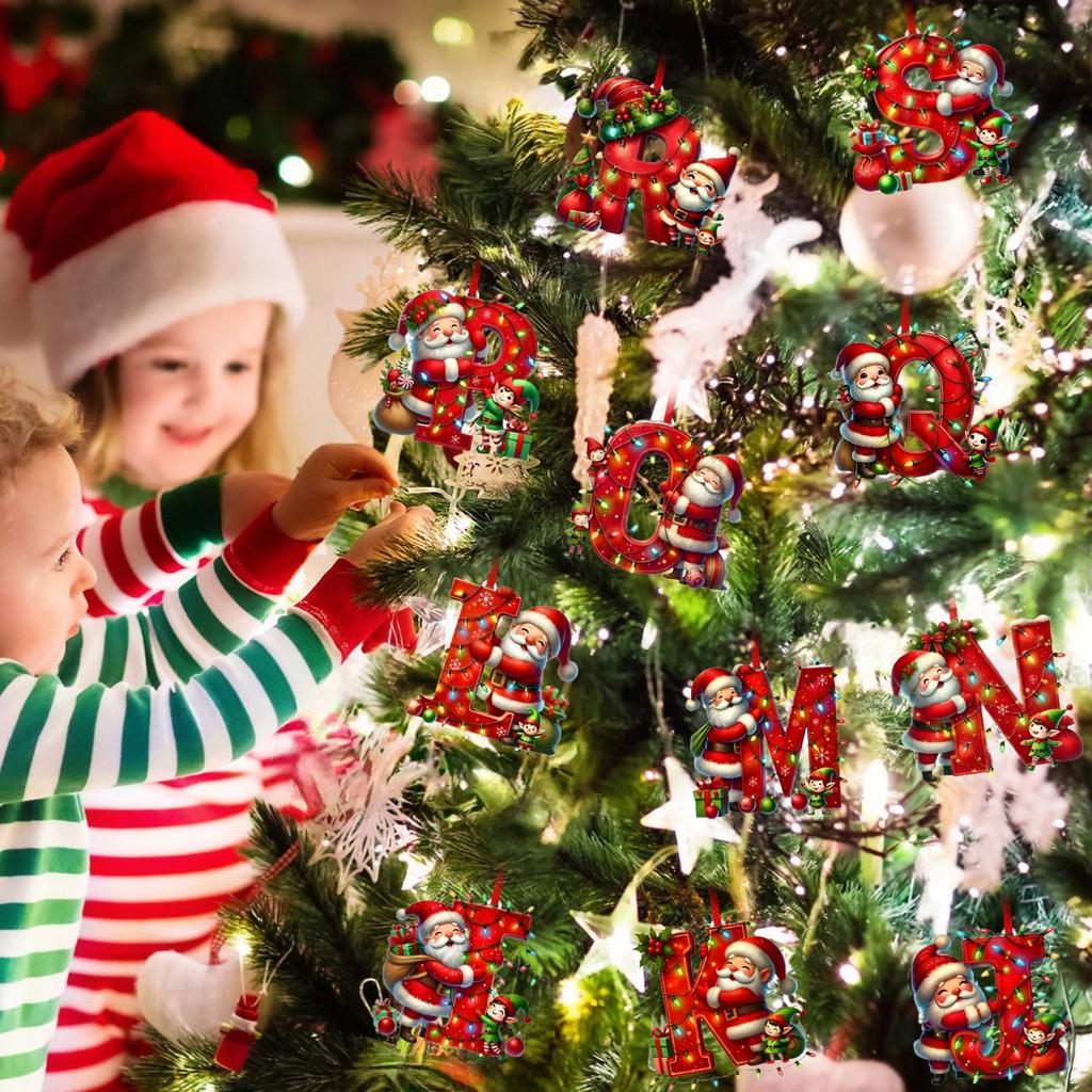 26 Letter,Christmas,Ornaments,Acrylic,1