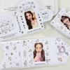 3 Inch Photocard Binder Photo Card Holder Card Sleeves Idol Id Cards Collector Kawaii 40Pcs Card Capacity Hollow Cartoon Album