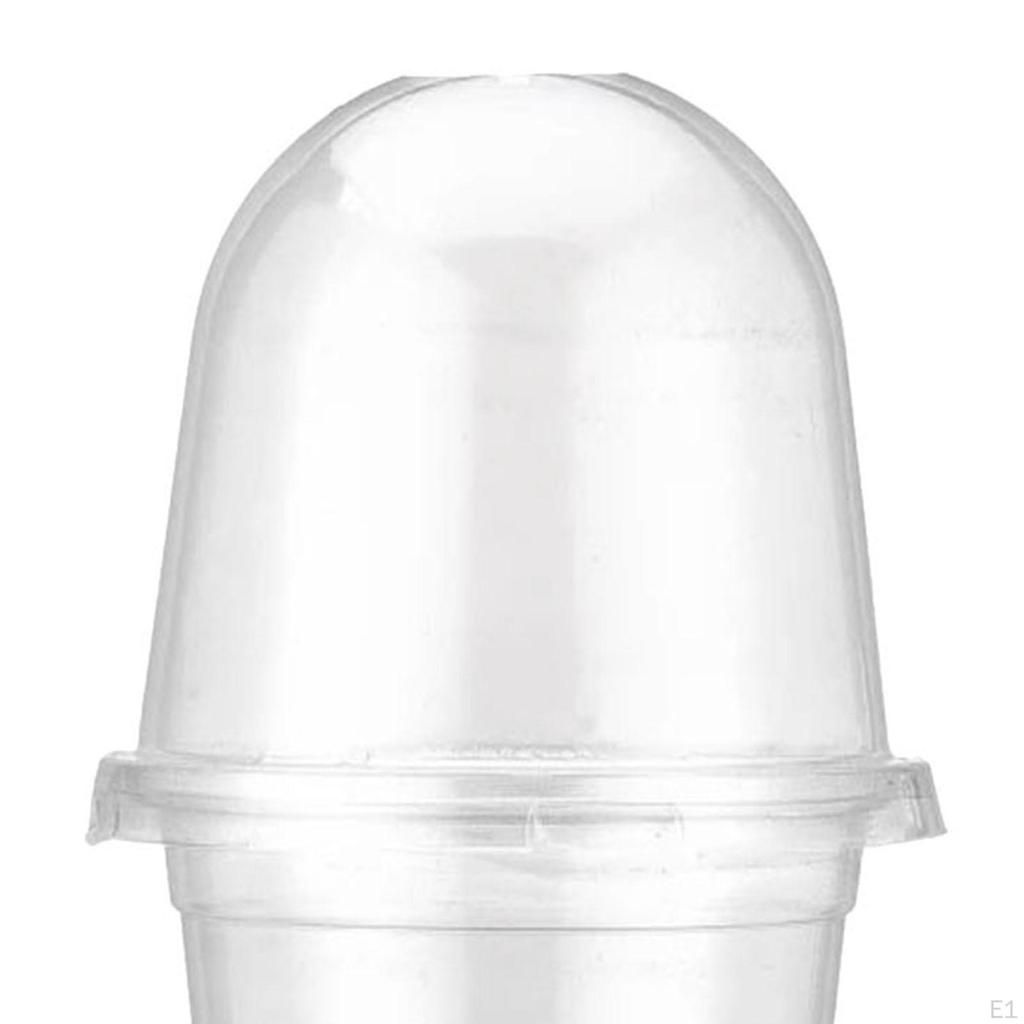 10 садовых горшков с куполообразными лотками для начинающих, многоразовые моющиеся контейнеры для растений