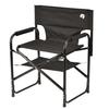 CAPTAIN STAG Outdoor Chair Chair with Shelf Mock Aluminum Director Chair Black UC-1880