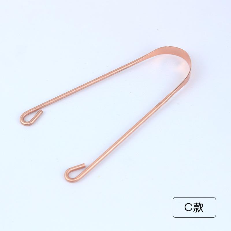 Скребок для языка из фиолетовой меди в форме U щетка для языка инструмент для ухода