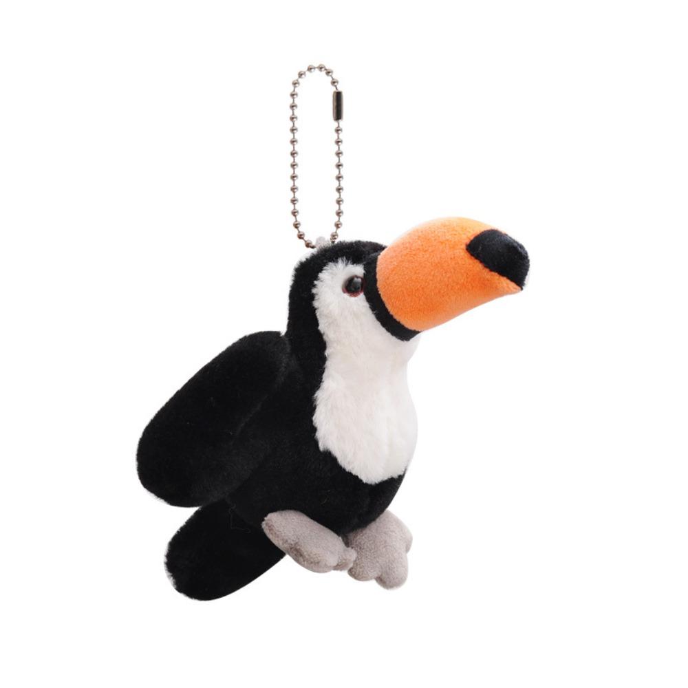 Toucan Doll Bird Doll Keychain Stuffed Animal Swan Stuffed Doll Pelican Plush Keyring  Bag Pendant