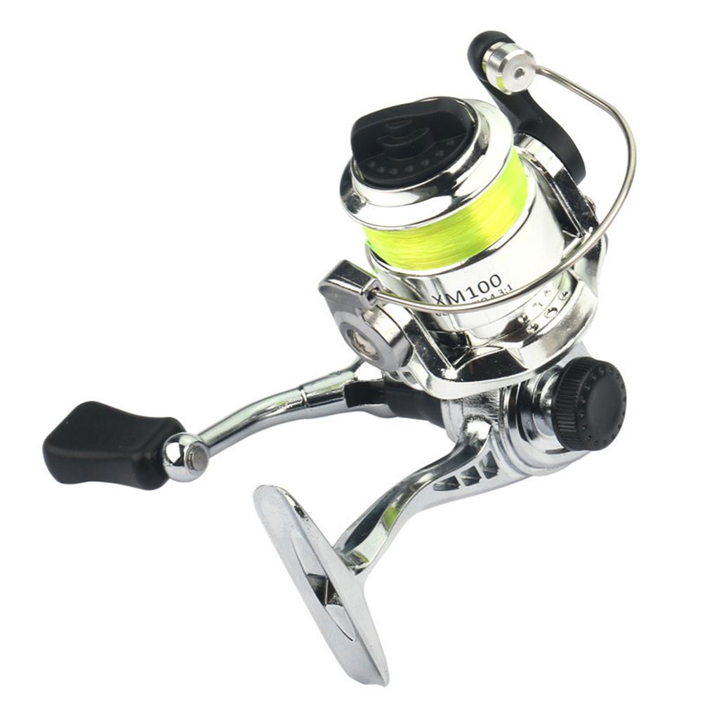 Модернизированная мини-металлическая рыболовная катушка XM100, вращающееся колесо с подшипником, рыболовные снасти