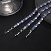 Синий сглаз Регулируемые браслеты-теннисные цепочки с цирконами для женщин и мужчин Ювелирные подарки