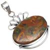 Pendant Azuboolite Gemstone Gift For Her Silver Jewelry 2"