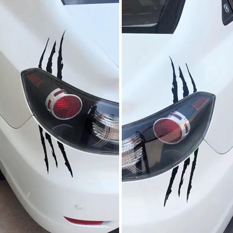 Автомобильная лампа Vinly Monster Claw Marks Dinosaur Raptor наклейка для BMW E46 E90 Mercedes Benz аксессуары Ford Focus Mk2 Peugeot 307 3