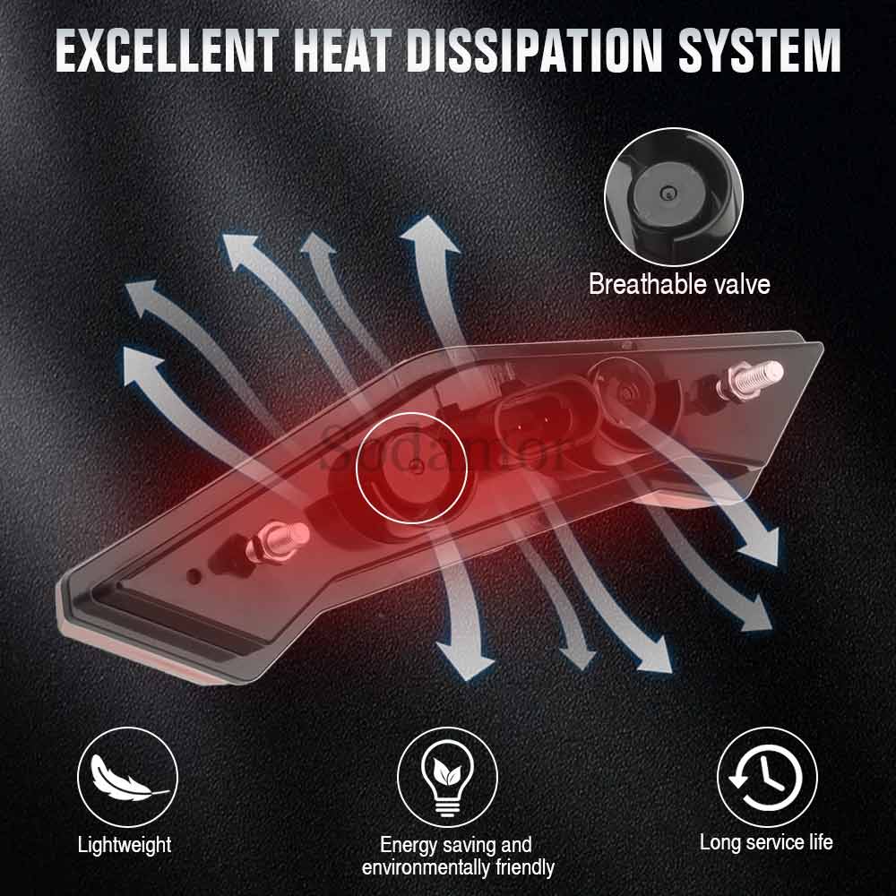 Светодиодный задний фонарь подходит для Can-Am Commander DPS XT MAX DPS XT 2021 2022 710006633 Модифицированный автомобиль UTV Задние тормозные стоп-сигналы светодиодные фонари