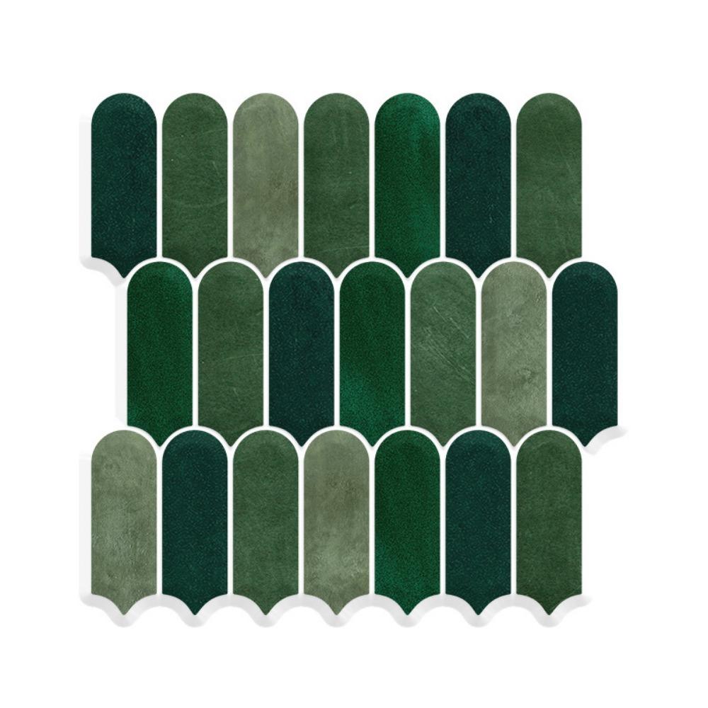 Самоклеящаяся 3D настенная плитка Рыбья чешуя ПВХ наклейка на стену Водонепроницаемая Устойчивая к плесени Кухонный фартук Для кухни Ванной