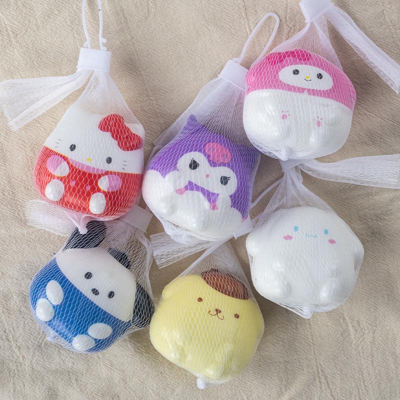 Кукла-яйцо Sanrio с эффектом медленного восстановления (Squishy) - Игрушка для снятия стресса и украшение в подарок студенту.
