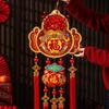 Красный Новый Год Золотой Подвесной Орнамент Удача Праздник Весны Украшения Реквизит Символ Фу На Дверь Большой