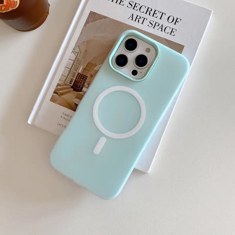 2 In 1 Candy Color For Magsafe Matte Case For iPhone 16 Plus 15 14 13 12 11 Pro Max Magnetic Wireless Charging Shockproof Phone Cover
