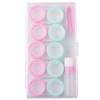 5/6 Pairs/set Solid Large Contact Lens Storage Box Travel Contact Lens Case for Makeup Beauty Pupil Box Tweezer Stick Container