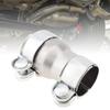 2.5 To 3 Inch Exhaust Adapter, Double Clamp Reducing Pipe, Carbon Steel Exhaust Pipe Adapter, Exhaust Reducer Connector Pipe,Various U-shaped Clips