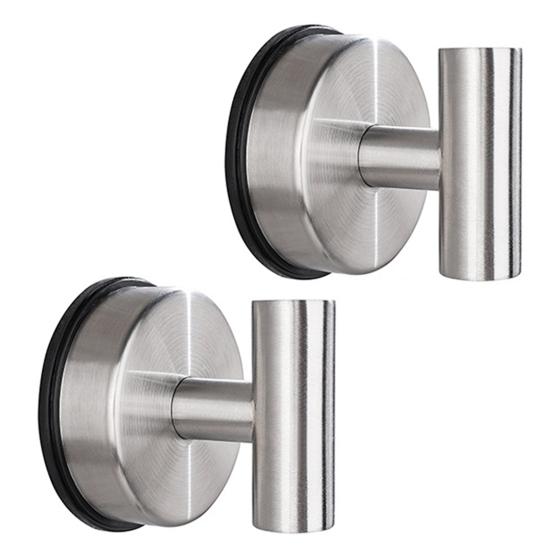 Yousheng 2 шт. Крючки на присосках для дверных венков, водонепроницаемые декоративные крючки-кольца для душа, без сверления, держатель для полотенец для входной двери, стеклянных окон, ванной комнаты