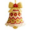 Набор для вязания крючком рождественской елки Сделай сам Праздничное ручное изготовление рождественского колокольчика Набор материалов для вязания крючком