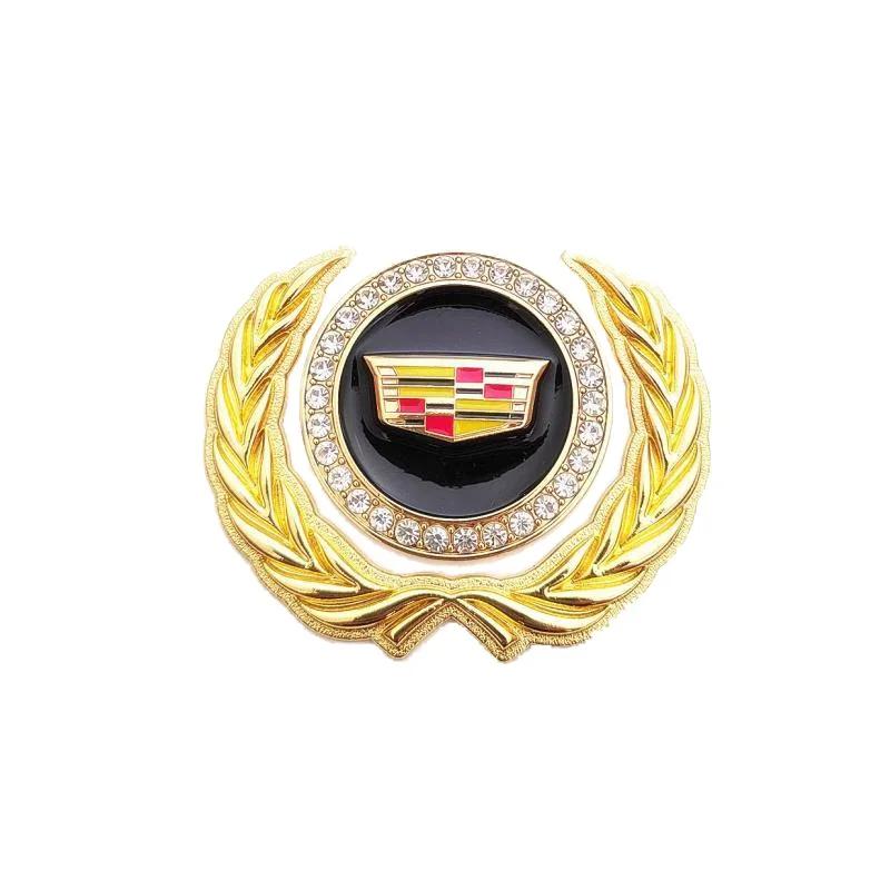 For Toyota Land Metal for Cadillac ATS BLS CT4 CT6 CTS ESCALADE STS XLR XT5 XTS SLS Car Body Side Window Ear of Wheat Emblem Sticker Accessories