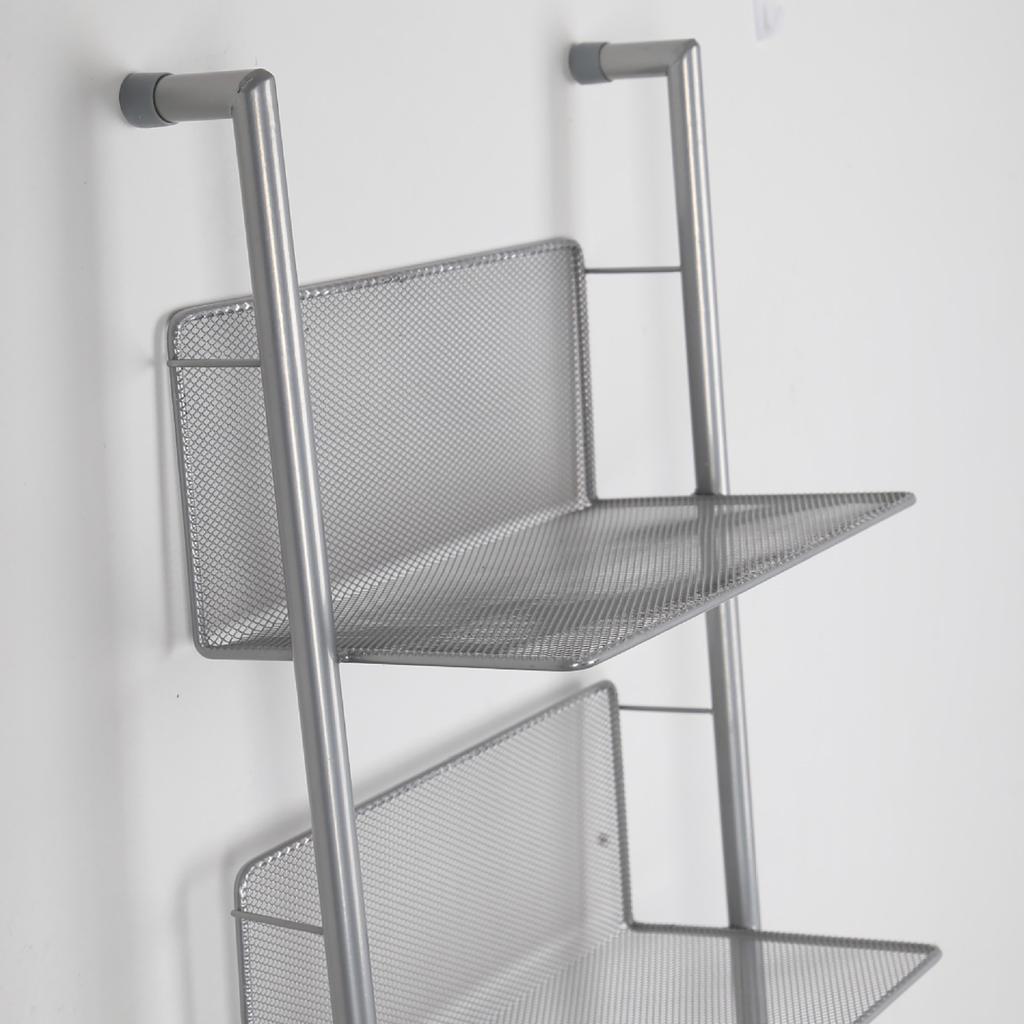 Книжная полка 6 ярусов современная металлическая напольная стойка для хранения журналов для газетной студии