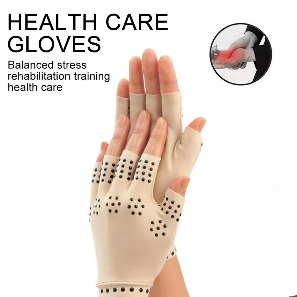 Анти-УФ Терапевтические перчатки от артрита Эластичные велосипедные перчатки для вождения Магнитные перчатки Бег Спорт