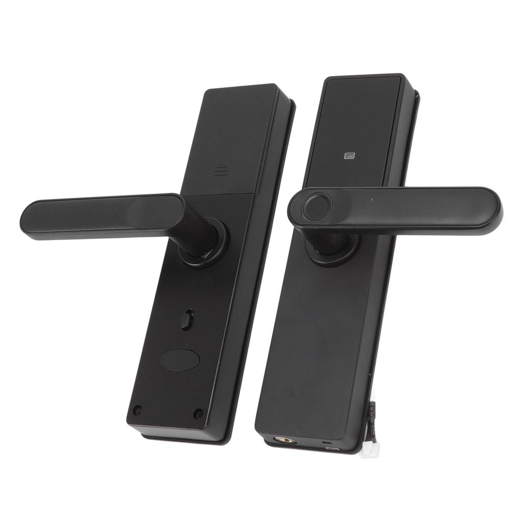 6V Smart Door Lock WIFI Zinc Alloy Black for Tuya APP Password Fingerprint Combination Lock for