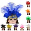 Fashion Indian Peacock Halloween Carnival Feather Headdress Hair Accessories Hair Band
