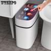 Умный мусорный бак, бытовой мусорный бак для спальни с крышкой, дезодорант для ванной комнаты, спальня, гостиная, мусорный бак для мусора