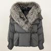 OFTBUY 2024 Winter Jacket Women Natural Real Raccoon Fox Fur Collar White Duck Down Coat Thick Warm Streetwear Casual Outerwear