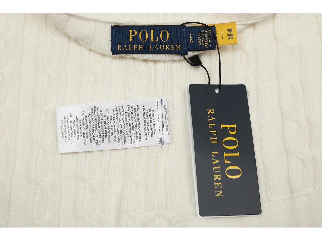 Высококачественный всесезонный классический универсальный вязаный кардиган 25SS с отложным воротником, на двух пуговицах, с вышивкой маленькой лошади, с коротким рукавом