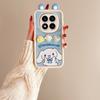 KEYSION Милый чехол с 3D-мультяшным рисунком для Redmi Note 14 Pro 5G 14 Pro+ с браслетом, силиконовый противоударный чехол для телефона Xiaomi POCO X7