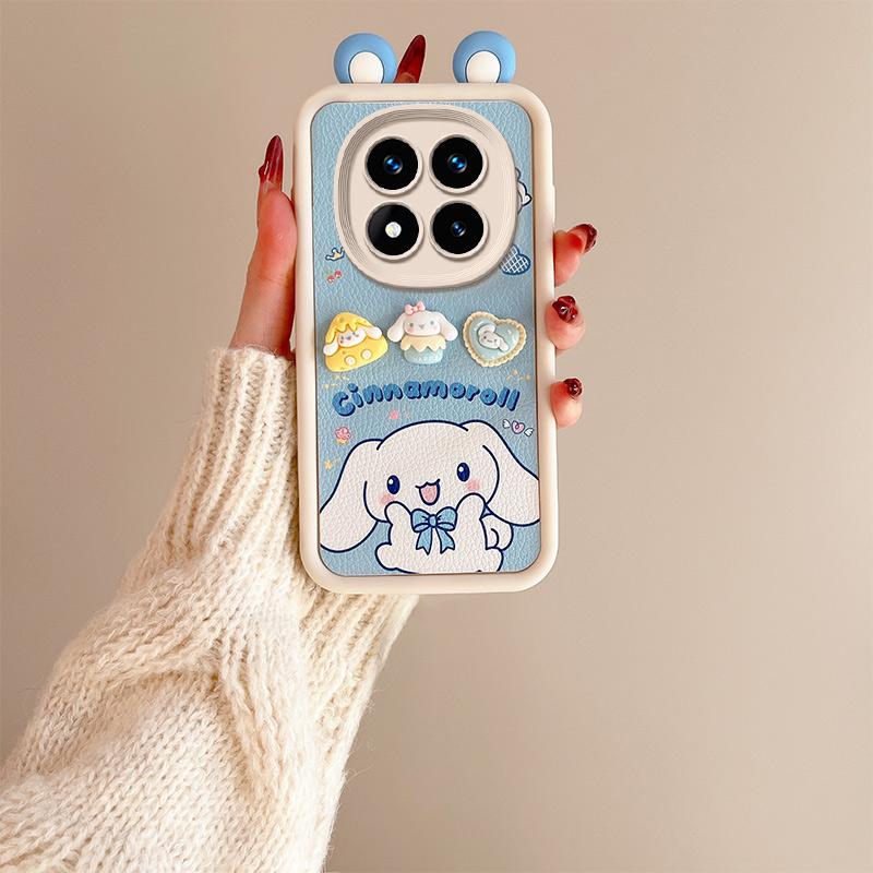 KEYSION Милый чехол с 3D-мультяшным рисунком для Redmi Note 14 Pro 5G 14 Pro+ с браслетом, силиконовый противоударный чехол для телефона Xiaomi POCO X7