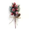 Christmas Decorations Festive&Party Supplies Christmas Artificial Pine Branch Berry Flower Bouquet Pick Xmas Decor Ornament Hot