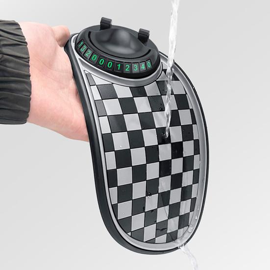 Car Anti Slip Pad Car Phone Holder with Night Glow Number Display Rotatable Dashboard Mount for Most Cars And