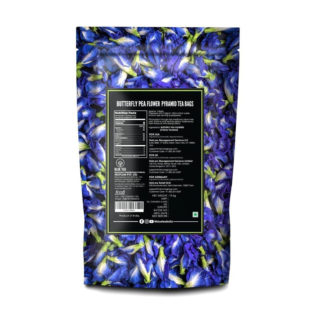 Tea from Clitoria (30 Pak, 0.65 G), Butterfly Pea Herbal Tea