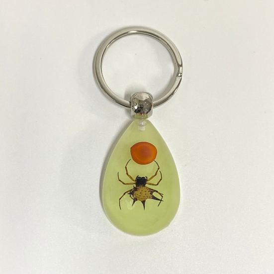 Брелок Подвеска Декоративная Изысканная Светящаяся в Темноте Крабы Муравьи Паук Скорпион Кольцо для Ключей Подвеска для Мужчин