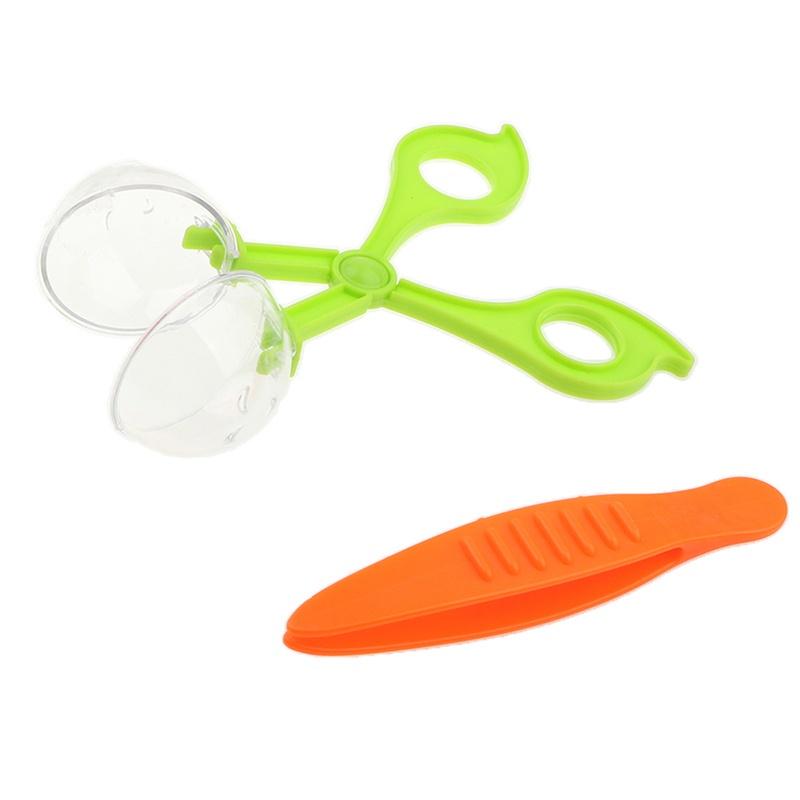 Nature Exploration Toy Kit for Kids Plastic Scissor Clamp & Tweezers Plant Insect Study Tool
