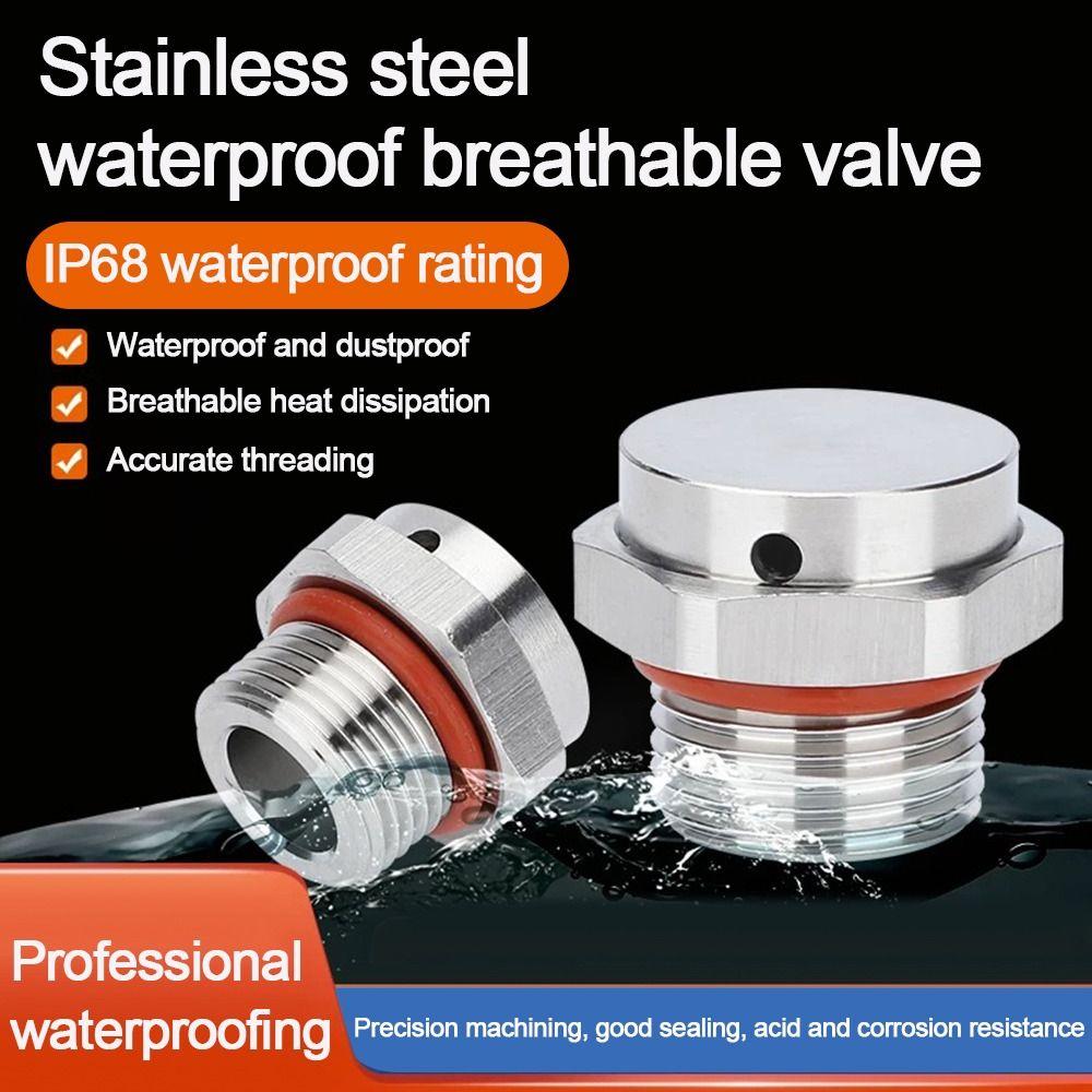 Новый 304 Нержавеющая Сталь Вентиляционный Клапан Винтовой Водонепроницаемый Дыхательный Вентиляционный Клапан M5 M6 M8 M10 M12 Металлическая Вентиляционная Пробка