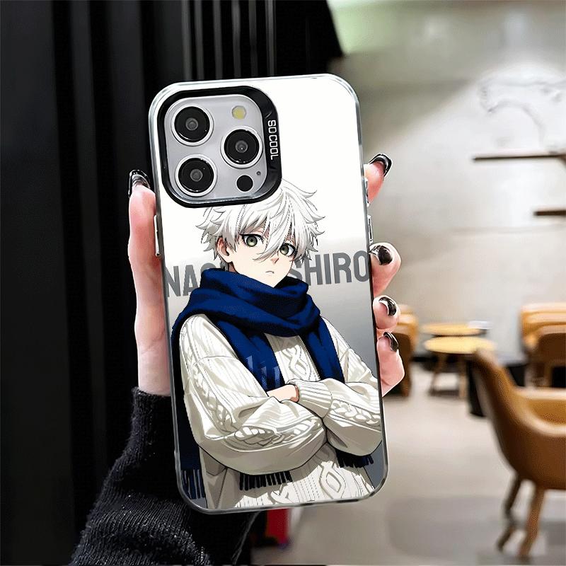 Синий чехол-бампер L-Lock Nagi Seishiro Ударопрочный чехол для телефона для iPhone 17 Air 16 16E 15 Pro Max 14 Plus 13 Mini 12 Задняя крышка Противоударный Fund
