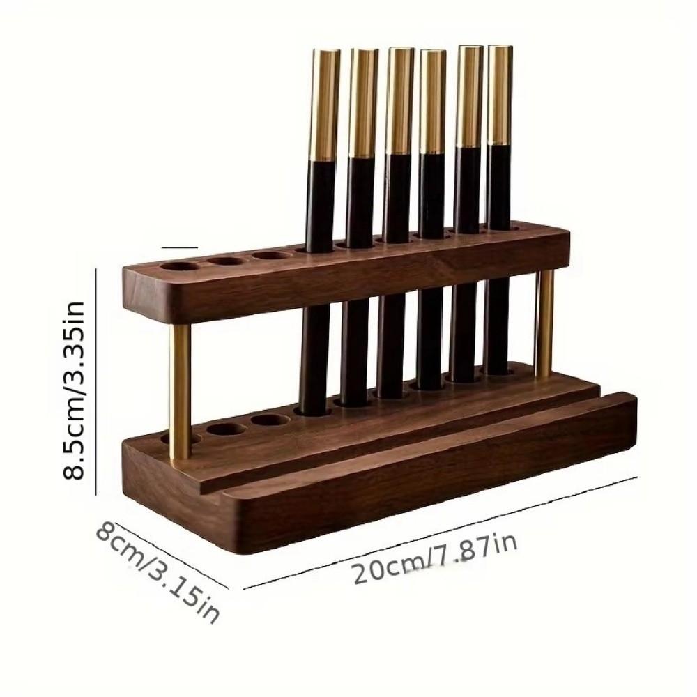 Sleek Desk Organizer 9 Slots Phone Stand Multifunction Pen Holder  For Office School