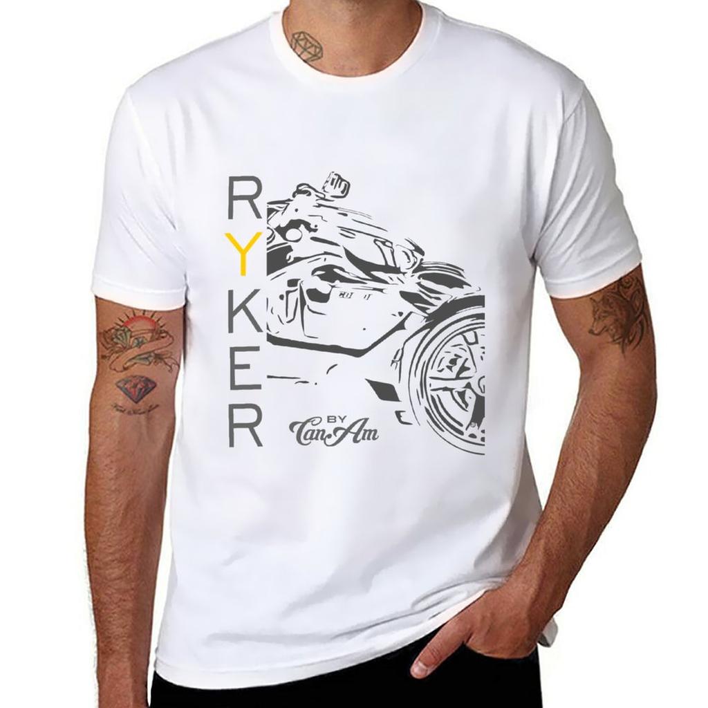 Футболка Can-Am Ryker с индивидуальным принтом животного для мальчиков, мужская, для тренировок