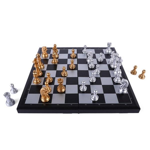 Metal Magnetic Portable Chess Set 33cm, Korea Representative Board Game
