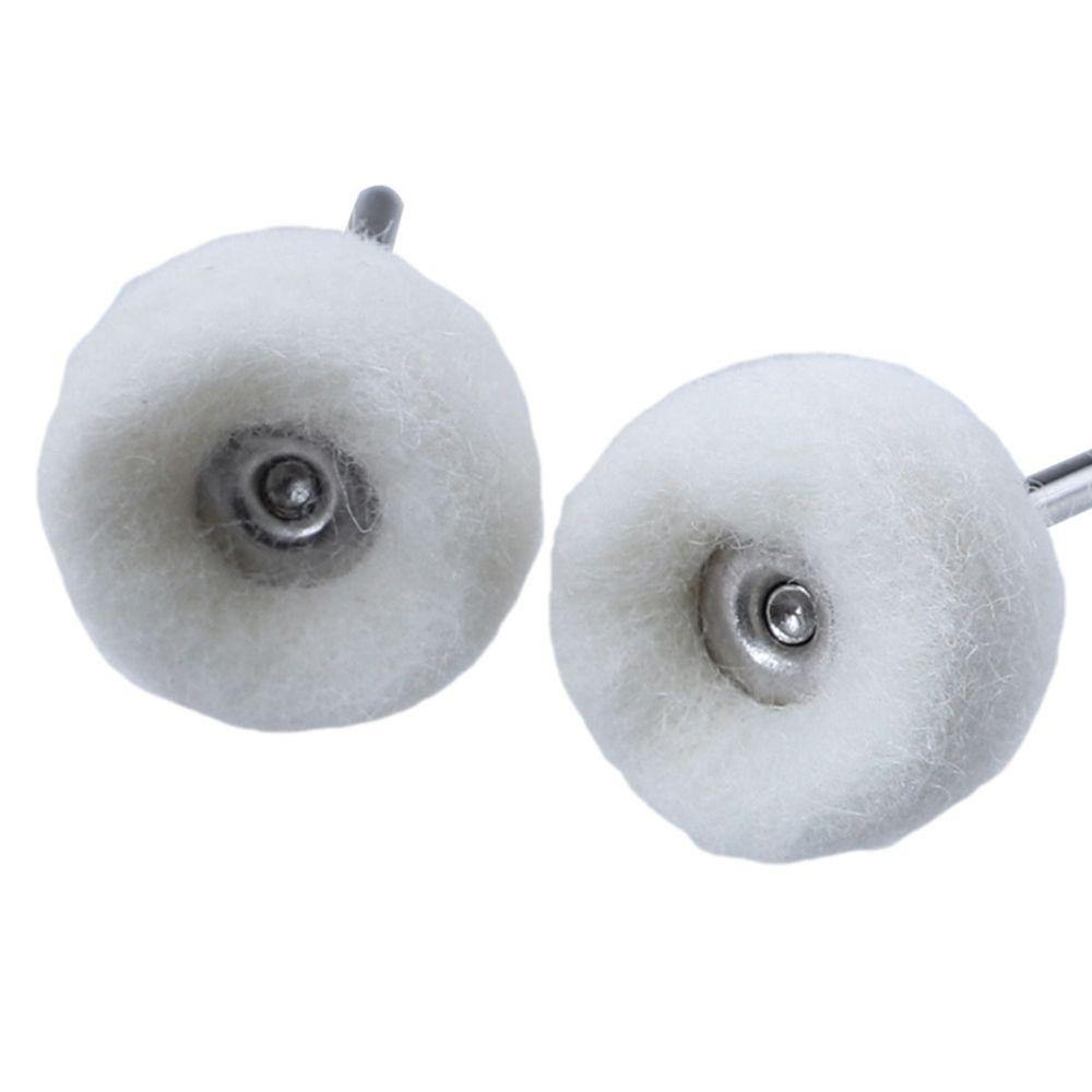 Thread Wool Felt Brush Buffer Polishing Felt Grinding Sanding Head Abrasive Buffing Wheel 3mm Shank