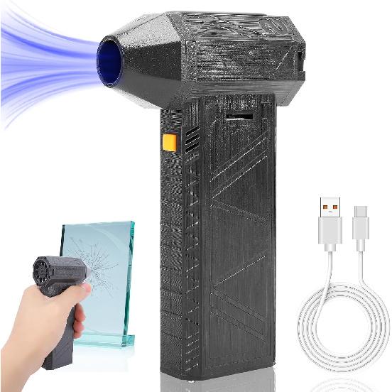 Compressed Air Duster, Jet Dry Blower 130000RMP Mini Battery Blower Fan Jet Fan Powerful Brushless Motor Cordless Blower Car Dryer Blower for Car Dry