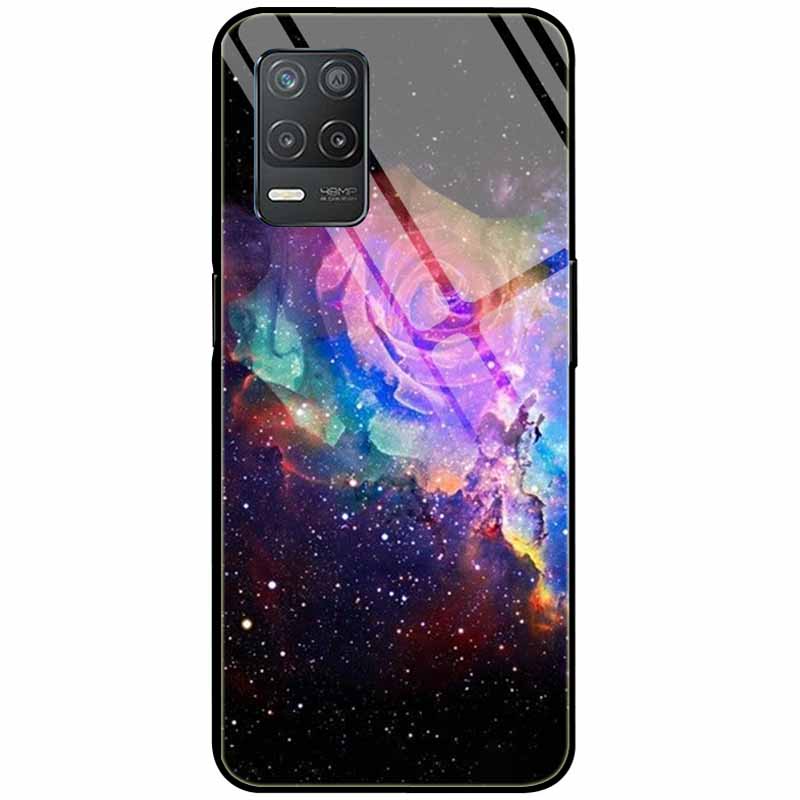 Закаленное Стекло Чехол Для Realme Narzo 30 5G Чехол Narzo30 Жесткий Защитный Задний Funda для Realme 8 5G Стекло Realme8 5G Coque Милый