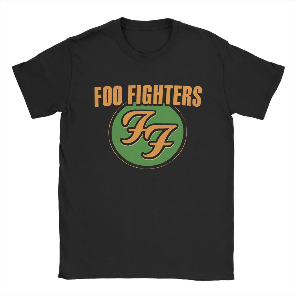 F-Fighters Graphic Print T Shirt Rock Band Cotton Clothing Trendy Short Sleeve Unisex Round Neck Tee Shirt Printed T-Shirt
