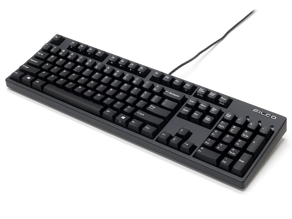 FILCO Механическая клавиатура Majestouch 3 полноразмерная с PBT-колпачками двойного литья, Cherry MX Red