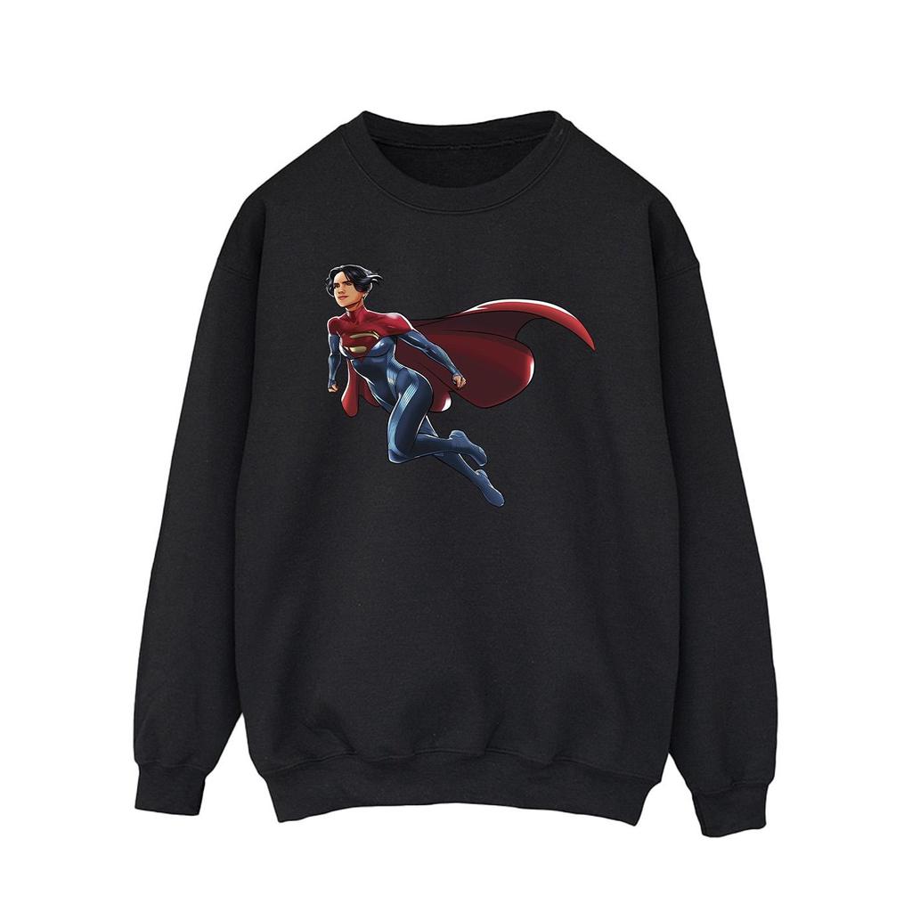DC Comics Mens The Flash Supergirl Sweatshirt