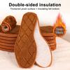 2 Pairs Fall Winter Shoe Insoles Thickened Warm Cozy Insoles for Men Women Cold Weather Foot